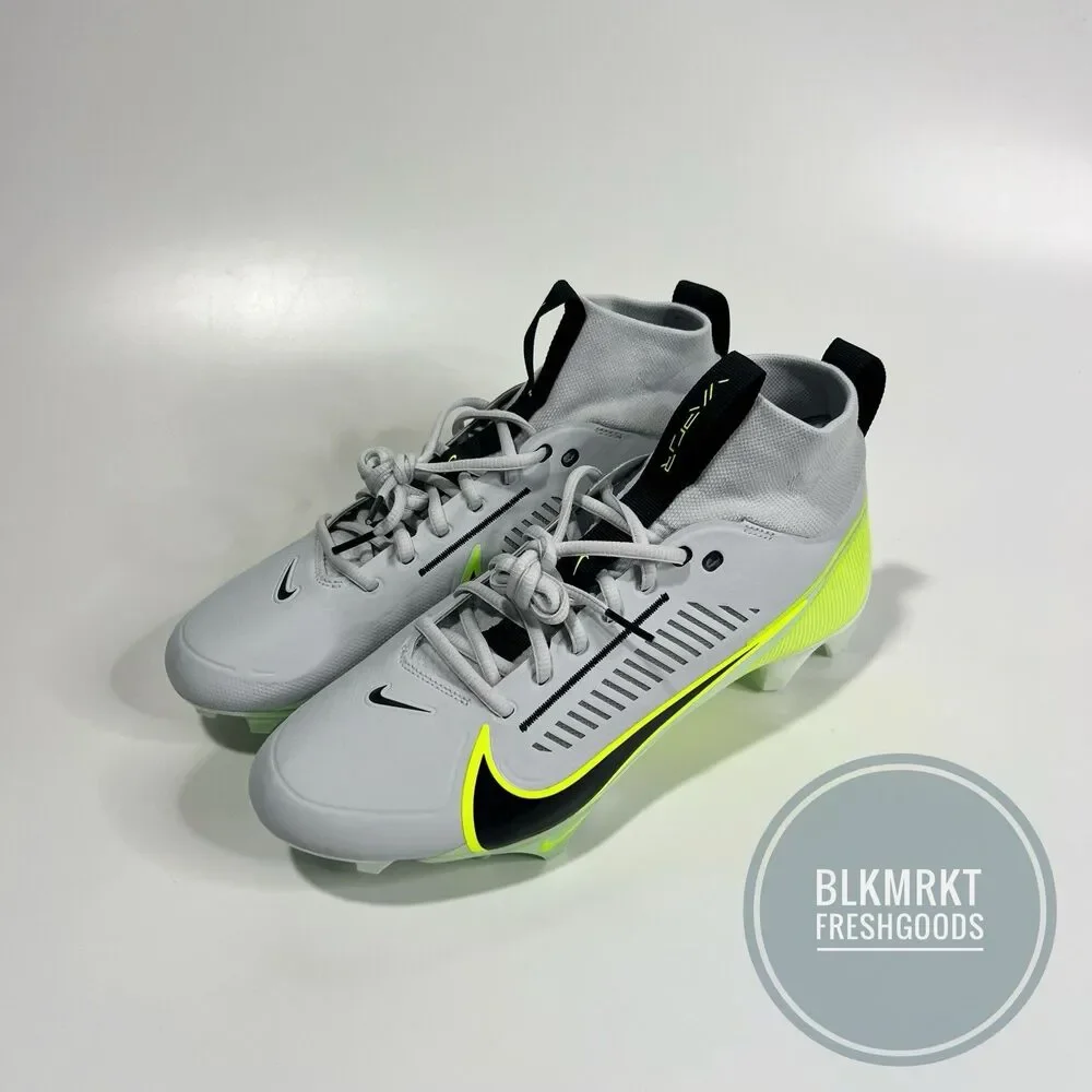 Nike Vapor Edge Pro 360 2 Football Cleats Grey/Volt/Black DA5456-004 Size 10